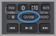 Image of CD USB button on the remote control