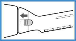 Image shows the blade locker switch located between the blade and main body.