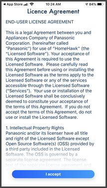 Image of License agreement
