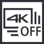 Icon for 4K Burst mode off