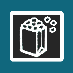 popcorn icon symbol button